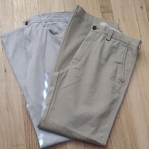 Classic Tan and Gray Men's Pants